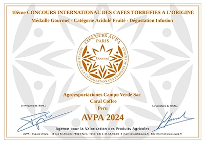 Certificado Caral Foods